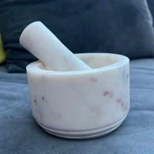 Brand new ✨✨ white marble spice grinder  hand mixer never been used real stone
